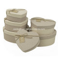 Hearted Shape Special Textured Paper Gift Packing Boxes